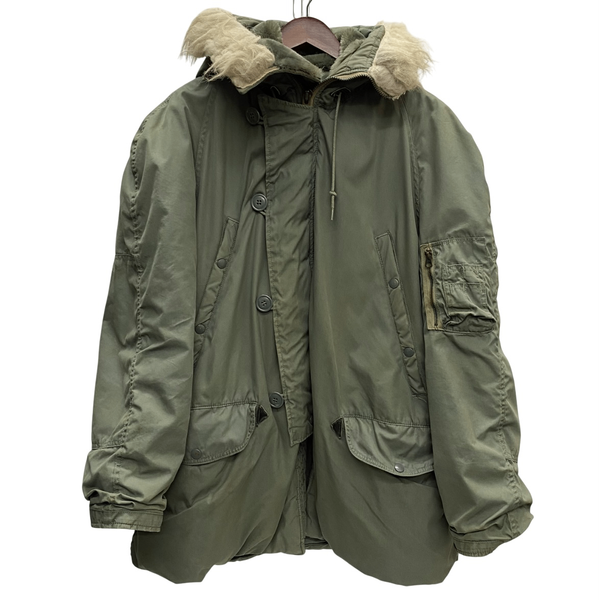 【曜日割引対象外】 ミリタリー MILITARY 70's US.ARMY N-3B LANCER 8415-00-376-1710 ジャケット カーキ Lサイズ 201MT-4696 VB