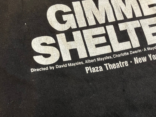 バンド band 90's 90年代 Hanes The Rolling Stones GIMME SHELTER ローリングストーンズ プロモ ヴィンテージ Vintage　 Tシャツ ブラック Sサイズ 101MT-3914