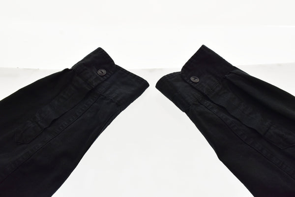 ラルフローレン RalphLauren 90s ハーフジップシャツ TALONジップ チンストラップ 長袖シャツ ブラック LLサイズ 103MT-2654