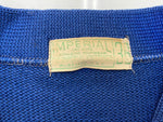 ヴィンテージ vintage 40s 40年代 IMPERIAL インペリアル レタードカーディガン ニット パチポケ ワッペン 青 サイズ 36 カーディガン ワンポイント ブルー 104MT-1856