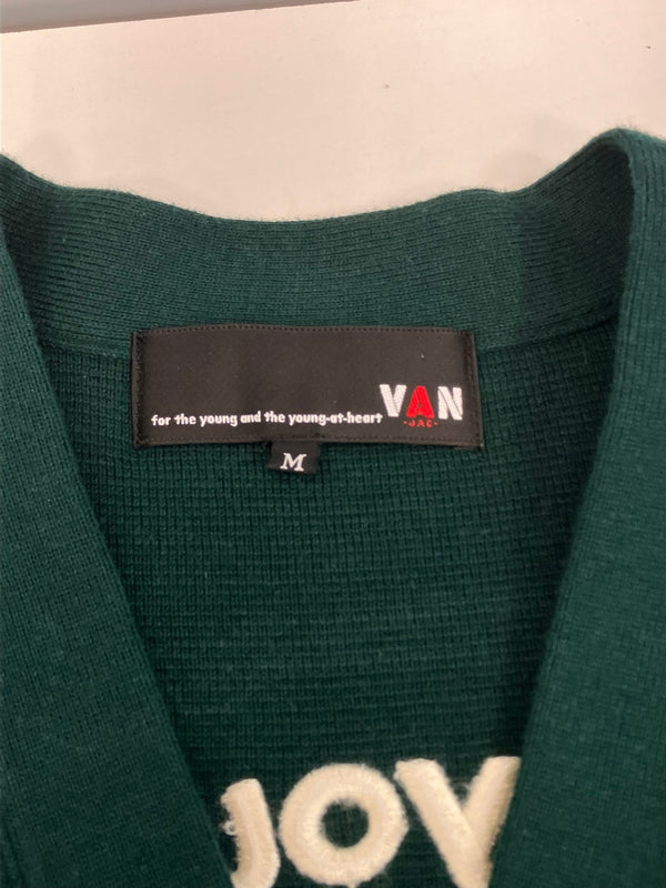 ヴァンヂャケット VAN Jacket INC. 70th ANNIVERSARY 70周年記念 レタード カーディガン カーディガン グリーン Mサイズ 101MT-3802