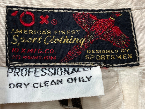 ヴィンテージ vintage 60's 60年代 10-X ハンティング シューティング サファリジャケット スウェード 生成り ジャケット 無地 ベージュ 104MT-1790