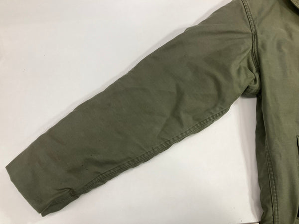 ミリタリー military 80's 80年代 US NAVY 米軍実物 A-2 デッキジャケット VINTAGE ヴィンテージ ジャケット カーキ Sサイズ 101MT-5037
