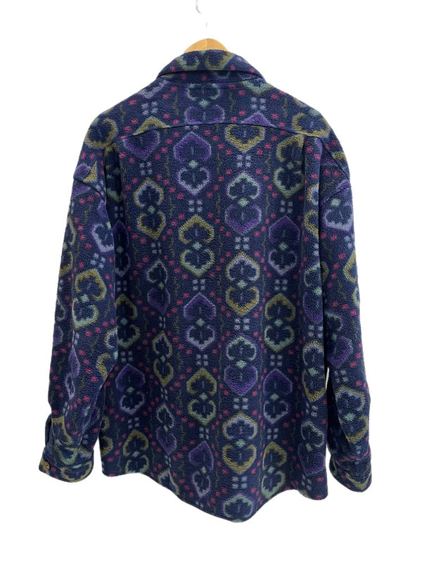 パタゴニア PATAGONIA 90s 90年代 総柄 シンチラ オーバーシャツ タペストリー USA製 アメリカ製 21200 ジャケット ネイビー Lサイズ 101MT-4719