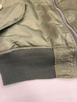 ステューシー STUSSY ×ALPHA×fragment design 25周年記念 MA-1 フライトジャケット ボンバージャケット アルファ フラグメント 緑 0615-00-573-8335 ジャケット カーキ Lサイズ 101MT-5124