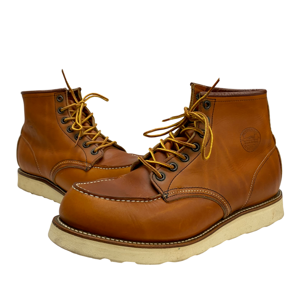【曜日割引対象外】 レッドウィング RED WING 90's 97年製 犬刻印 アイリッシュセッター 875 メンズ靴 ブーツ ワーク ブラウン 28cmサイズ 201-shoes1518 VB