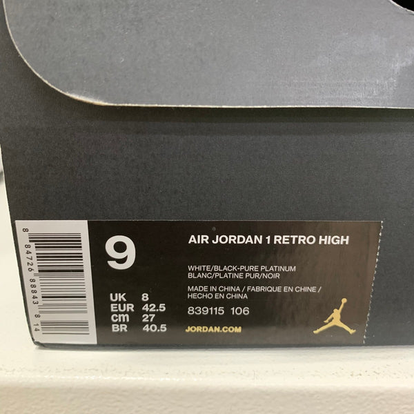 ナイキ NIKE AIR JORDAN 1 RETRO HIGH 839115-106 メンズ靴 スニーカー ホワイト 27.0cmサイズ 201-shoes1259