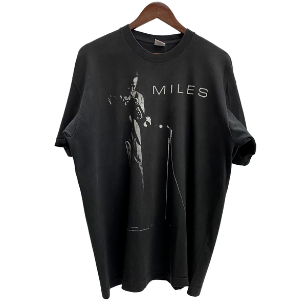【曜日割引対象外】 ヴィンテージ vintage 90's MILES DAVIS マイルスデイヴィス FRUIT OF THE LOOM USA製 Tシャツ ブラック XLサイズ 201MT-4076 VB