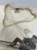 ヴィンテージ VINTAGE  ITEM 90s FRUIT OF THE LOOM フルーツオブザルーム maxell マクセル 袖裾シングルステッチ Tシャツ プリント ホワイト Lサイズ 101MT-2368