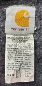 【曜日割引対象外】 カーハート Carhartt 00's デニムチョアコート 襟コーデュロイ 裏地ブランケット USA製 コート ブルー 3XLサイズ 201MT-2793 VB