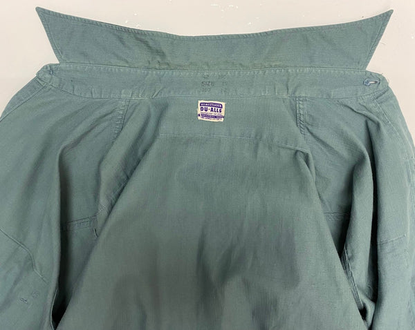 【曜日割引対象外】 ヴィンテージ vintage 40's MONTGOMERY WARD PIONEER DU-ALLS 長袖シャツ ブルー 15サイズ 201MT-4503 VB
