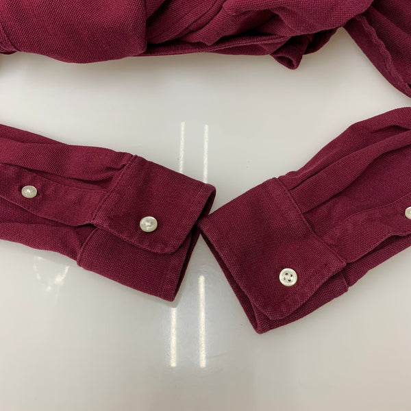 ラルフローレン POLO RALPH LAUREN バーガンディ シャツワンピース ワンピース レッド 201LT-419