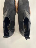 コムデギャルソン COMME des GARCONS HOMME PLUS オムプリュス パッチワークレザーサイドゴアブーツ 黒 メンズ靴 ブーツ サイドゴア ブラック 26cm 101sh-2278