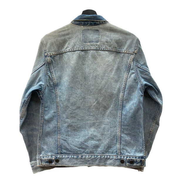 リーバイス Levi's 90s 90年代 75506-0412 デニム トラッカージャケット Gジャン カナダ製 青 サイズ44 ジャケット 無地 ブルー 104MT-2256
