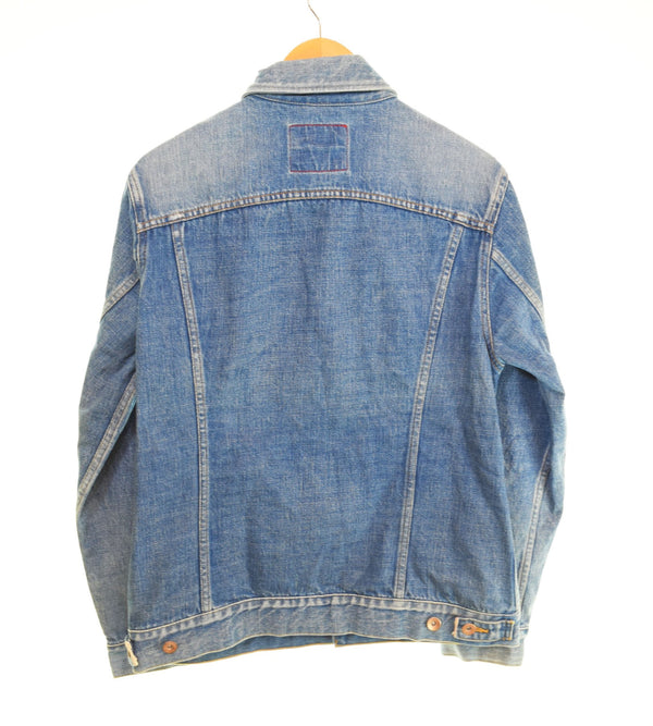 ア ベイシング エイプ A BATHING APE BAPE INDIGO ベイプ インディゴ DENIM JACKET INDIGO ウォッシュ 加工 デニム インディゴ  001LJ0251020X ジャケット ブルー Sサイズ 103MT-2946