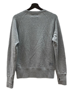 ループウィラー LOOPWHEELER × PORTER ポーター KANGAROO CREW NECK SWEATSHIRT カンガルー クルー ネック スウェットシャツ サムホール トレーナー 灰 スウェット 無地 グレー Sサイズ 104MT-2322