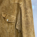 アンユーズド UNUSED カウレザーウエスタンシャツ 長袖シャツ ブラウン 3サイズ 201MT-4416