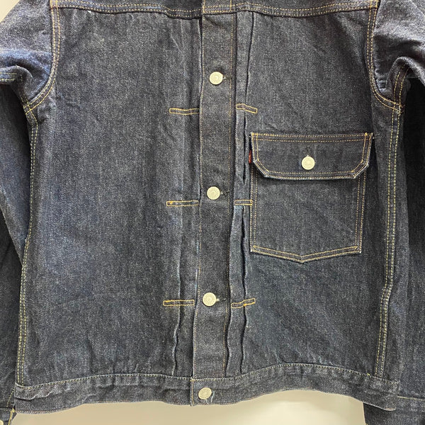 【曜日割引対象外】 ティーシービージーンズ TCB JEANS 30’s 復刻 Denim Jacket 1st ジャケット ブルー 42サイズ 201MT-4424 VB