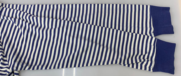 シュプリーム SUPREME 15aw Supreme Striped Logo L/S Top ロンT ネイビー Mサイズ 201MT-4329