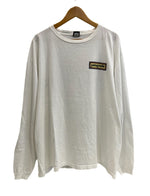 パタゴニア PATAGONIA 90s Vintage ヴィンテージ タグ USA製 MINGLED DESTINIES SHARED HABITAT プリント 長袖カットソー 白 XL ロンT ホワイト LLサイズ 101MT-4701