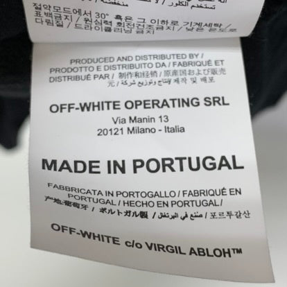 オフホワイト Off-White double caravaggio square t-shirt ロンT ブラック Mサイズ 201MT-3423