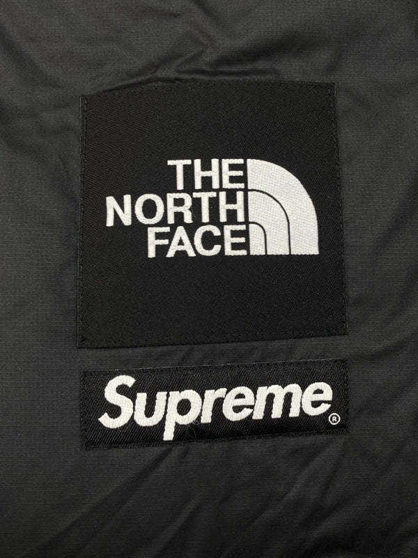 シュプリーム SUPREME 22AW × THE NORTH FACE ザ ノース フェイス 800-Fill Half Zip Hooded Pullover フィル ハーフ ジップ フーディー プルオーバー アウトドア 黒 ND52205I ジャケット ロゴ ブラック Mサイズ 104MT-1410