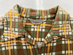 ヴィンテージ vintage 50s～ 50年代 PENNY'S ペニーズ プリントネル プリネル オープンカラー 開襟 サイズ 18 長袖シャツ チェック マルチカラー 104MT-1304