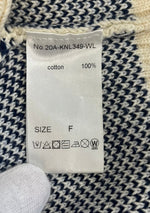 ホワイトランド WHITELAND BLACKBURN ペイズリービッグカーディガン 白 20A-KNL349-WL カーディガン ホワイト フリーサイズ 101MT-4367