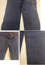 ヴィンテージ vintage 50's～60's 50～60年代 The Big Favorite DUNGAREES ペインターパンツ オレンジ糸 トリプルステッチ GRIPPER ZIPPER DEAD STOCK デニム ブルー W31L30 101MB-634