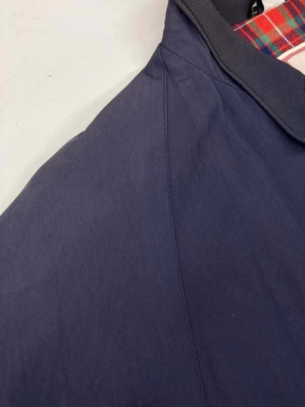 バラクータ BARACUTA G9 HARRINGTON JACKET ハリントン ジャケット スウィングトップ ジップアップ 裏地チェック アウター 紺 サイズ 38 ジャケット 無地 ネイビー 104MT-1679