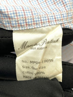 マービンポンティアックシャツメーカーズ Marvine Pontiak Shirt Makers Military SH ミリタリー チェックシャツ MPSH-1905S One size 長袖シャツ ブルー 601MT-14