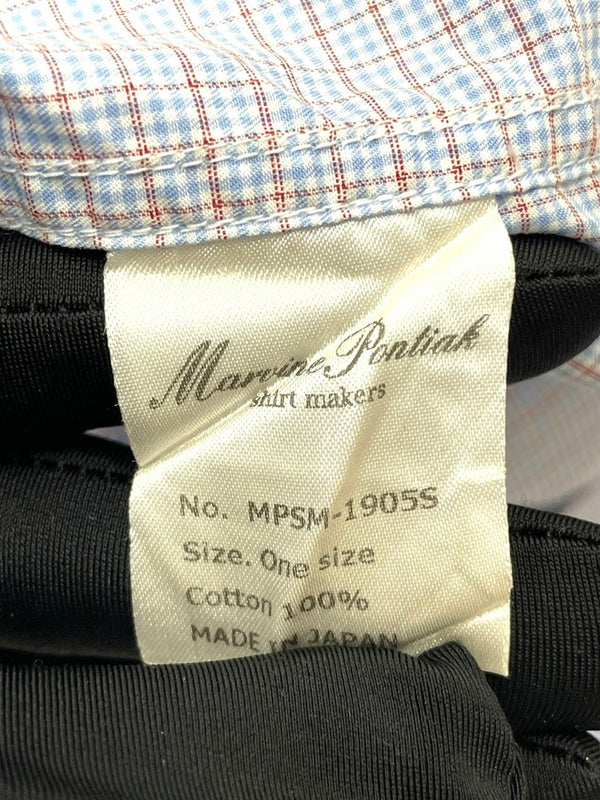 マービンポンティアックシャツメーカーズ Marvine Pontiak Shirt Makers Military SH ミリタリー チェックシャツ MPSH-1905S One size 長袖シャツ ブルー 601MT-14