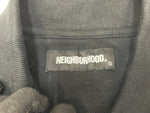 ネイバーフッド NEIGHBORHOOD 21SS LOGIC/C-POLO.SS オーバーサイズ ロゴ刺繍 ポロシャツ S ブラック Sサイズ 601MT-3