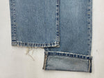 ダブルアールエル RRL 90s DENIM PANTS デニム パンツ ボタンフライ ジーパン ジーンズ USA製 Ralph Lauren インディゴ 青 ロゴ R002 デニム ブルー サイズ 34 104MB-223
