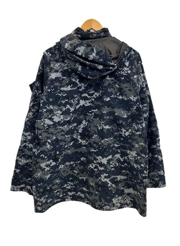 ミリタリー military US NAVY デジタルカモ 迷彩 ナイロンパーカー SPM1C1-08-D-1029 MEDIUM REGULAR ジャケット ネイビー Mサイズ 101MT-4868