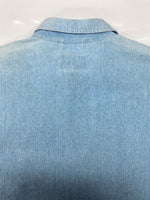 ラルフローレン RalphLauren POLO COUNTRY 80s 90s CHAMBRAY SWING-TOP JACKET シャンブレー スウィング トップ ジャケット ジップアップ 薄手 青 ジャケット 無地 ブルー Mサイズ 104MT-2049