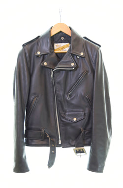 ショット SCHOTT 80年代 PERFECTO ダブルライダースジャケット レザージャケット 黒 34 ジャケット ブラック 103MT-1340