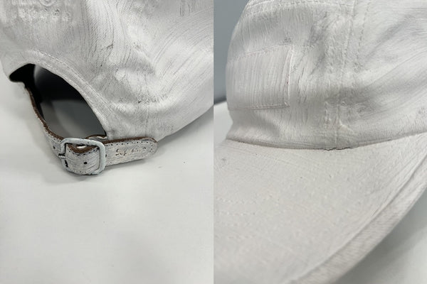 シュプリーム SUPREME ×MM6 Maison Margiela Painted Camp Cap MM6 メゾンマルジェラ ペイントキャンプキャップ 白 帽子 メンズ帽子 キャップ ホワイト 101hat-133