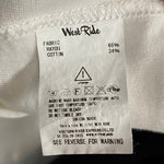 ウエストライド WESTRIDE HARDLY-DRIVEABLE VINTAGE RACING RAYON HALF ZIP 長袖カットソー ホワイト 40サイズ 201MT-4165