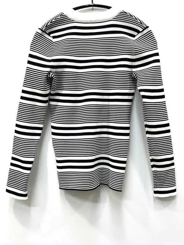 ナゴンスタンス nagonstans ストライプ ラッシュガード 470BS270-5340 長袖カットソー ホワイト 36 601LT-21