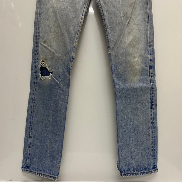【曜日割引対象外】 リーバイス Levi's 80's 505 黒カン USA製 デニム ブルー W31サイズ 201MB-1157 VB