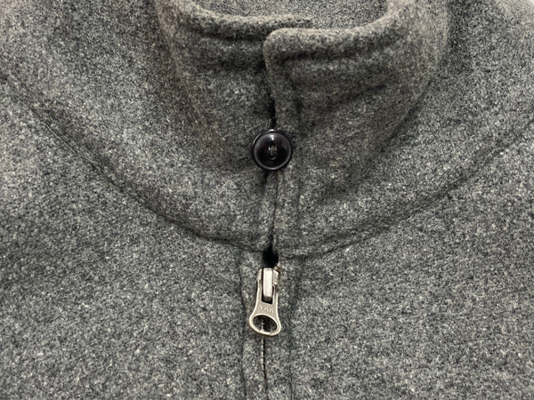 ダブルアールエル RRL 90s 90年代 三ツ星タグ ウール ジップアップ ブルゾン アウター 灰色  ジャケット 無地 グレー 2XLサイズ 104MT-1994