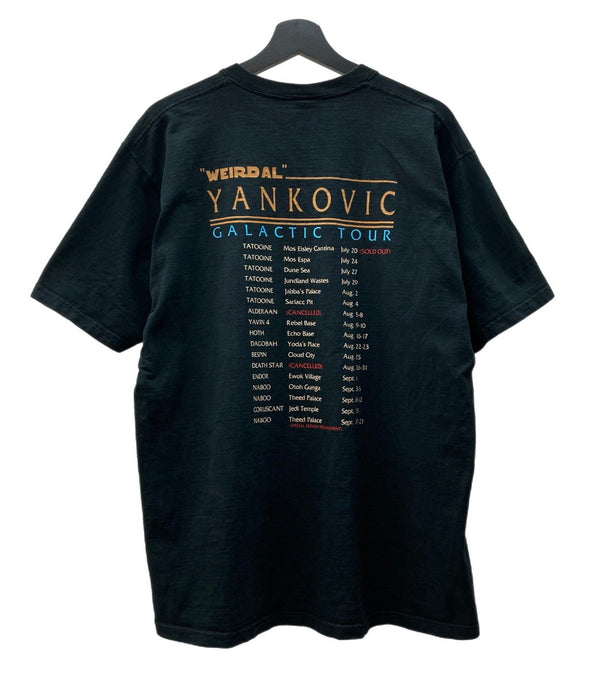 バンド band Weird Al Yankovic アル・ヤンコビック 音楽T バンT 両面プリント 半袖 黒 Tシャツ プリント ブラック Lサイズ 104MT-1617