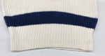 ラルフローレン RalphLauren POLO 現行タグ セーラー ニット レースアップ コットン COTTON 綿 IVORY アイボリー オフホワイト セーター ライン ホワイト Sサイズ 104LT-209
