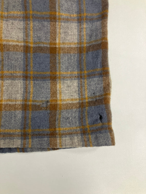 ペンドルトン PENDLETON 70's 70年代 ウール チェックシャツ ボードシャツ  ネルシャツ 開襟 オープンカラー ボックス vintage ヴィンテージ MADE IN USA アメリカ製  長袖シャツ ベージュ Mサイズ 101MT-5361