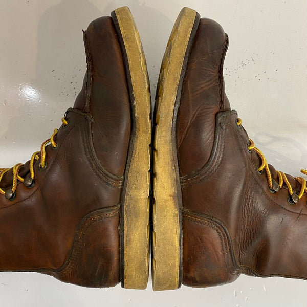 【曜日割引対象外】 レッドウィング RED WING 90's~ アイリッシュセッター 寒冷地仕様 8 1/2 USA製 879 メンズ靴 ブーツ ワーク ブラウン 26.5cmサイズ 201-shoes1558 VB