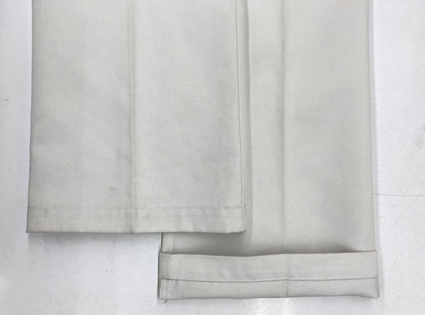 トーガ TOGA ARCHIVES × Dickies ディッキーズ 21AW Flare Pants フレア パンツ ジップフライ ワーク ウエスタン ブーツカット メタル スタッズ 白 ロゴ TC12-FF510 ボトムスその他 ホワイト サイズ 44 104MB-166