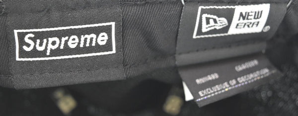 シュプリーム SUPREME New Era No Comp Box Logo ニューエラ ボックスロゴ キャップ 7 3/8 帽子 メンズ帽子 キャップ ブラック 103H-81
