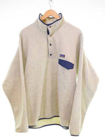 パタゴニア PATAGONIA SYNCH SNAP-Tシンチラ スナップT プルオーバー フリースジャケット 25580 ジャケット ベージュ Lサイズ 103MT-3535