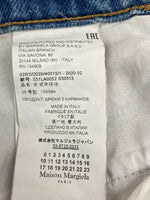 メゾンマルジェラ Maison Margiela ストレート ジーンズ コントラスト ポケット STRAIGHT JEANS CONTRAST POCKET DENIM INDIGO インディゴ BLUE 青 S51LA0052 S30513 デニム 無地 ブルー 104LB-8